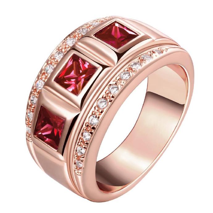 Jenny Jewelry R196-a-8 High Quality Fashion Jewelry 18k Plated Zircon Ring