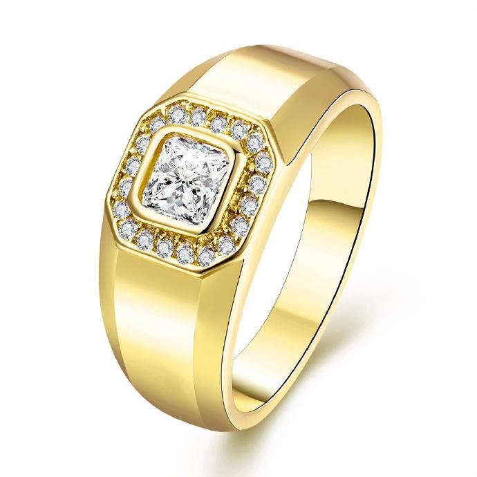 Jenny Jewelry R204-a-8 High Quality Fashion Jewelry White Plated Zircon Ring ,available Size 7,8