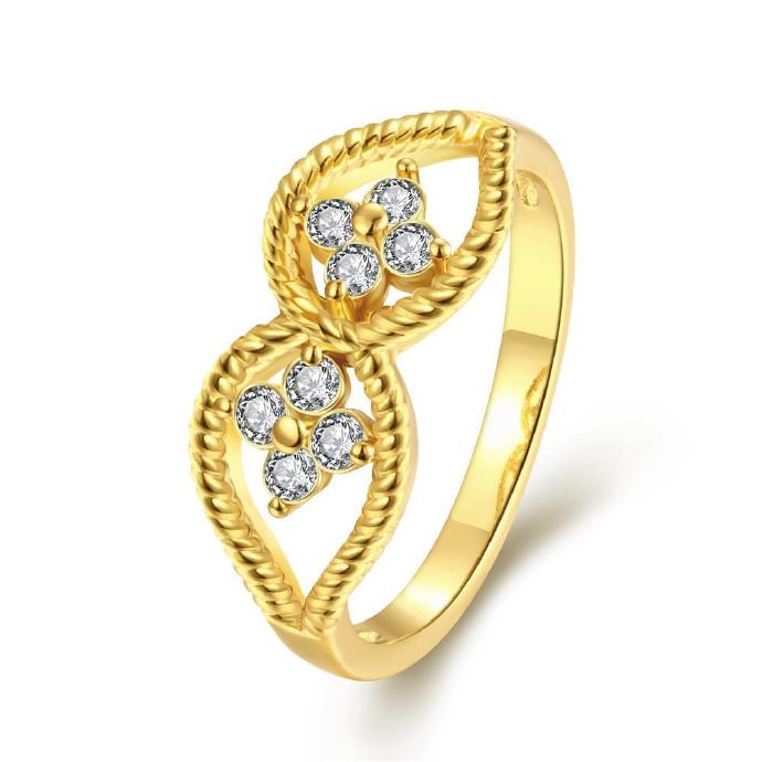 Jenny Jewelry R208-a-8 High Quality Fashion Jewelry White Plated Zircon Ring