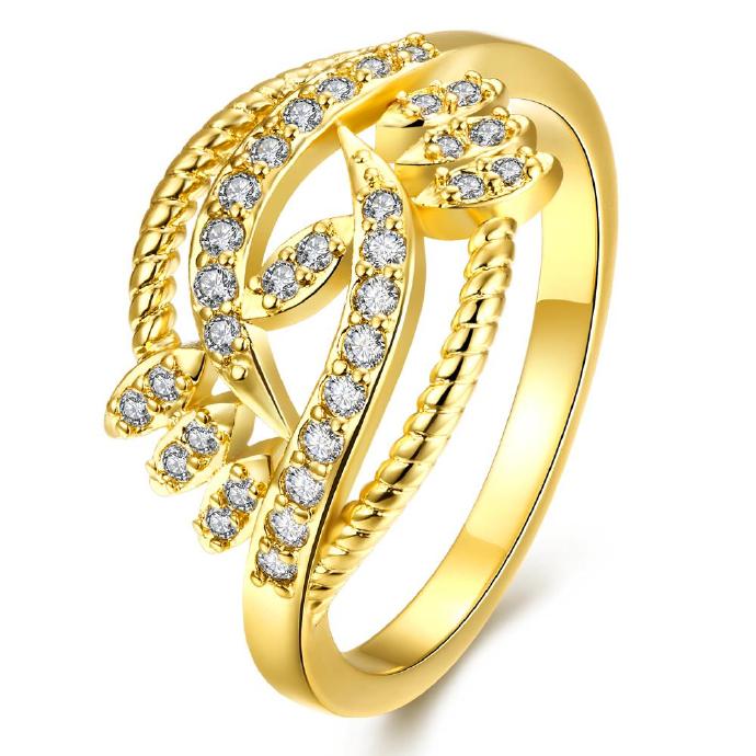Jenny Jewelry R209-a-8 High Quality Fashion Jewelry White Plated Zircon Ring