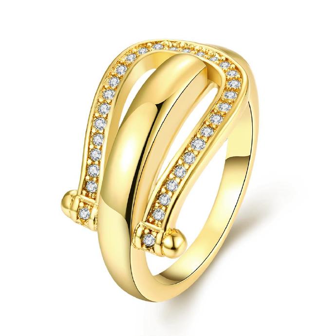 Jenny Jewelry R217-a-8 High Quality Fashion Jewelry White Plated Zircon Ring