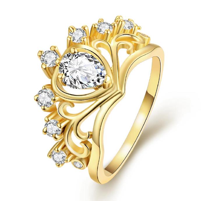 Jenny Jewelry R231-a-8 High Quality Fashion Jewelry White Plated Zircon Ring ,available Size 7,8