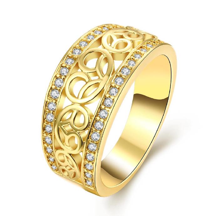 Jenny Jewelry R232-a-8 High Quality Fashion Jewelry White Plated Zircon Ring