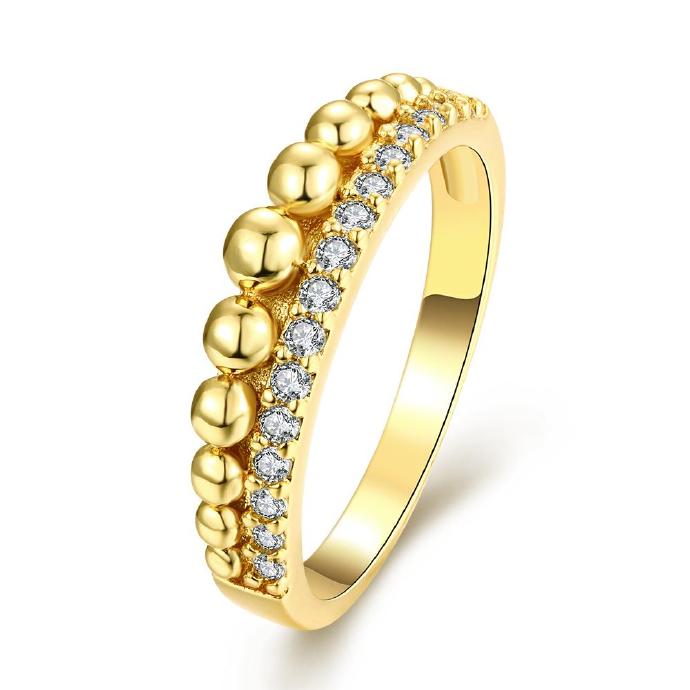 Jenny Jewelry R233-a-8 High Quality Fashion Jewelry White Plated Zircon Ring