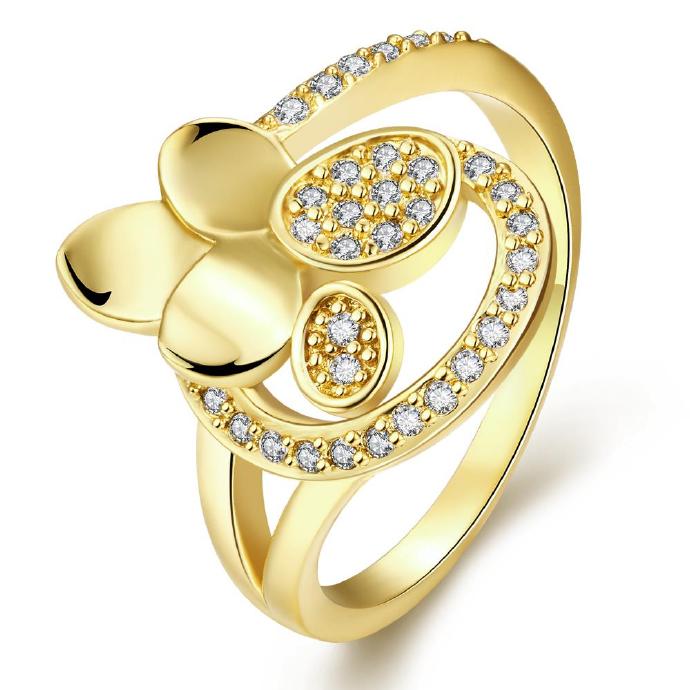 Jenny Jewelry R234-a-8 High Quality Fashion Jewelry White Plated Zircon Ring