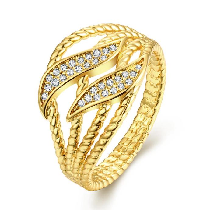 Jenny Jewelry R249-a-8 High Quality Fashion Jewelry White Plated Zircon Ring