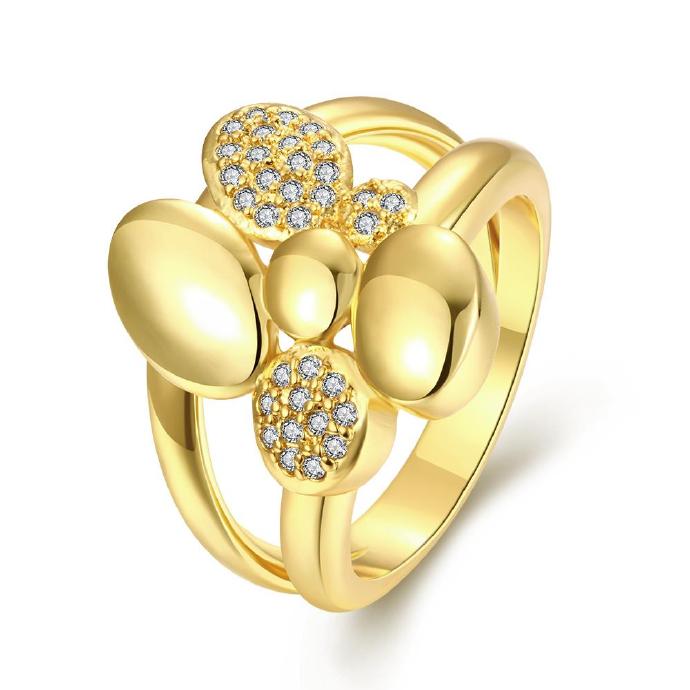 Jenny Jewelry R252-a-8 High Quality Fashion Jewelry White Plated Zircon Ring