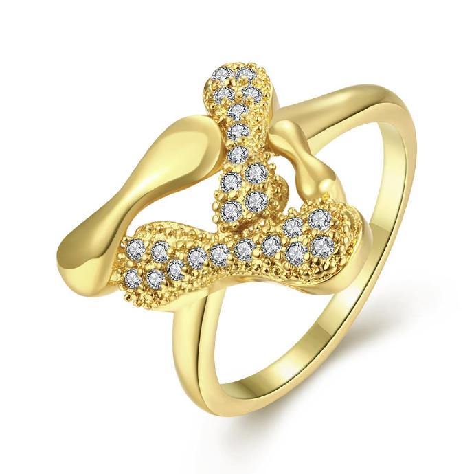 Jenny Jewelry R254-a-8 High Quality Fashion Jewelry White Plated Zircon Ring