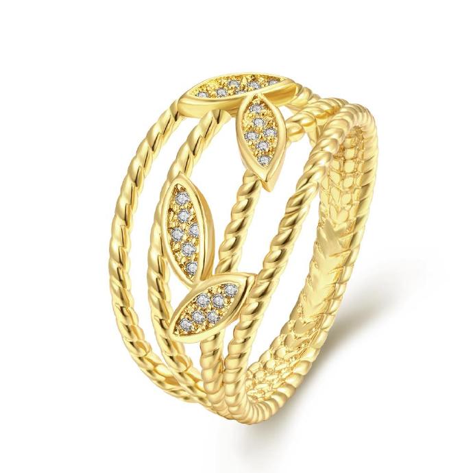Jenny Jewelry R255-a-8 High Quality Fashion Jewelry White Plated Zircon Ring