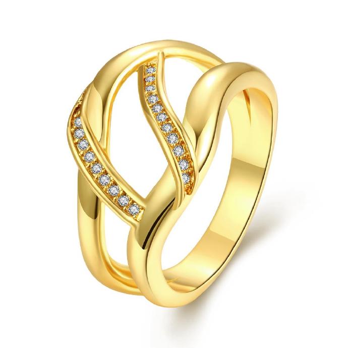 Jenny Jewelry R256-a-8 High Quality Fashion Jewelry White Plated Zircon Ring