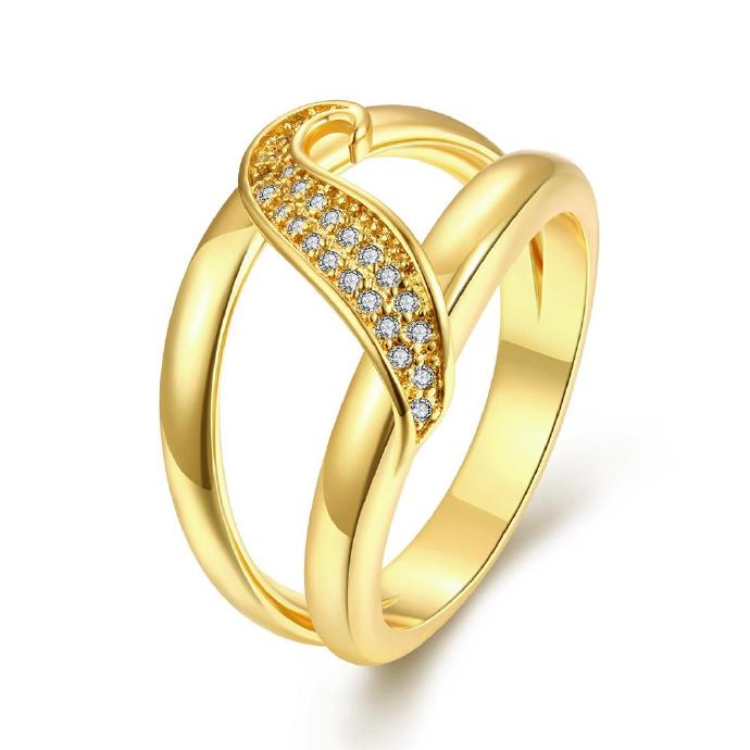 Jenny Jewelry R261-a-8 High Quality Fashion Jewelry White Plated Zircon Ring