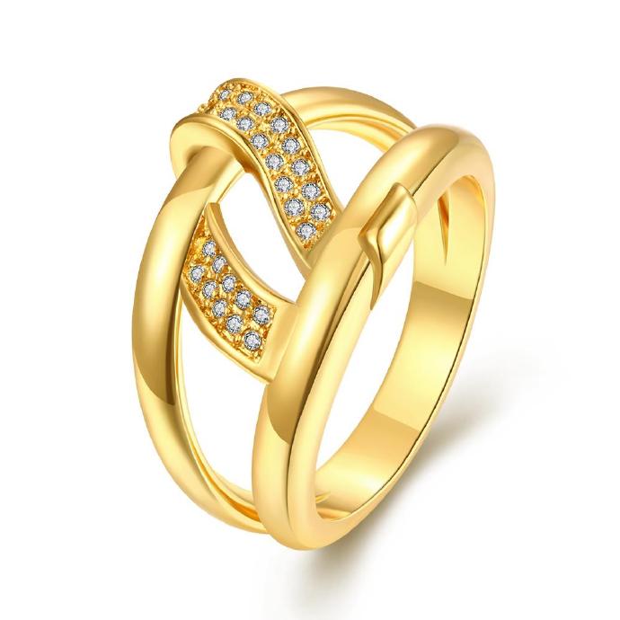 Jenny Jewelry R262-a-8 High Quality Fashion Jewelry White Plated Zircon Ring