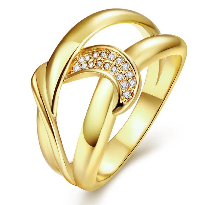 Jenny Jewelry R263-a-8 High Quality Fashion Jewelry White Plated Zircon Ring