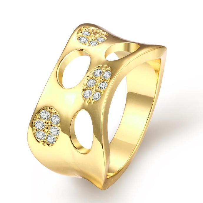 Jenny Jewelry R275-a-8 High Quality Fashion Jewelry White Plated Zircon Ring