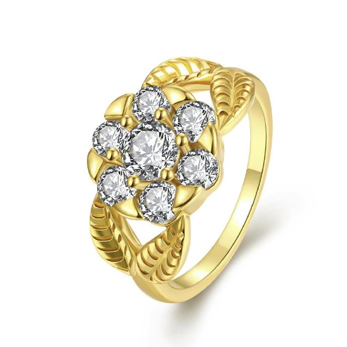 Jenny Jewelry R299-a-8 High Quality Fashion Jewelry White Plated Zircon Ring