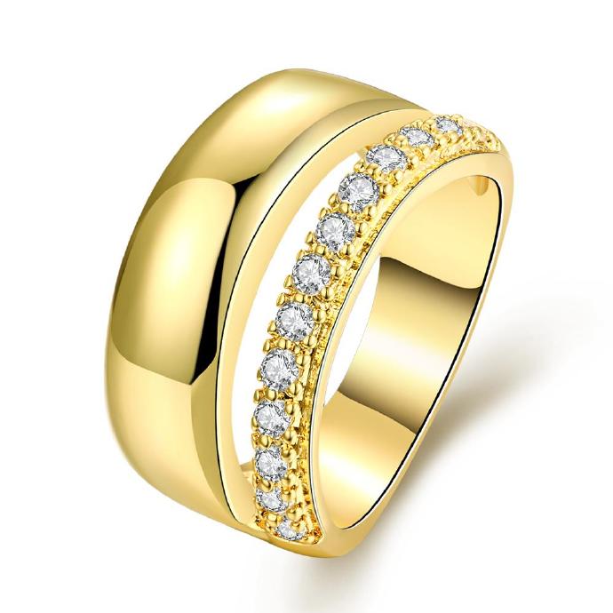 Jenny Jewelry R309-a-8 High Quality Fashion Jewelry White Plated Zircon Ring