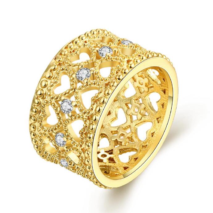 Jenny Jewelry R311-a-8 High Quality Fashion Jewelry White Plated Zircon Ring
