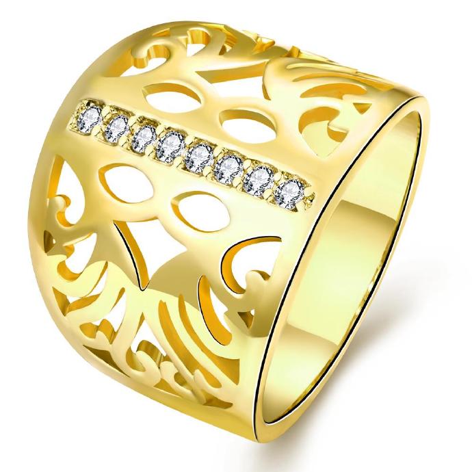 Jenny Jewelry R313-a-8 High Quality Fashion Jewelry White Plated Zircon Ring