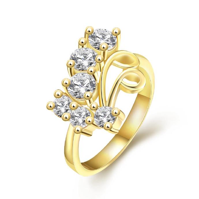 Jenny Jewelry R337-a High Quality Fashion Jewelry White Plated Zircon Ring
