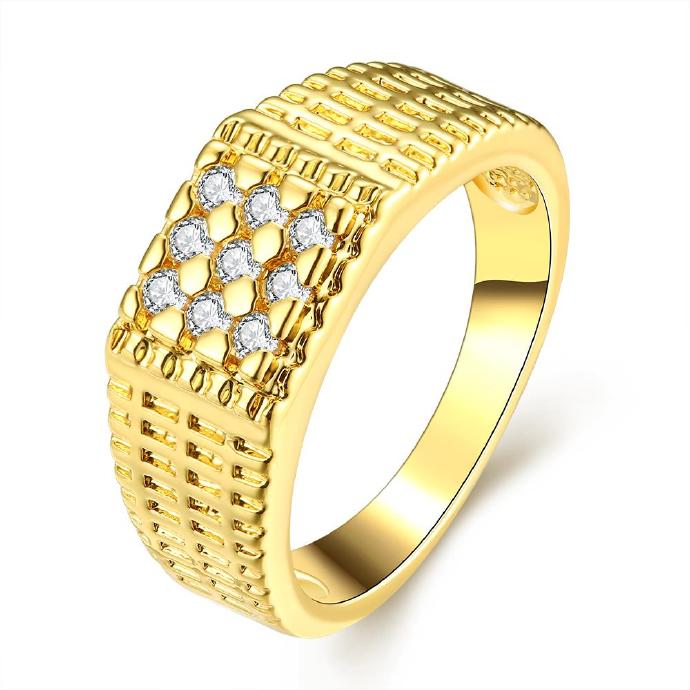 Jenny Jewelry R341-a High Quality Fashion Jewelry White Plated Zircon Ring