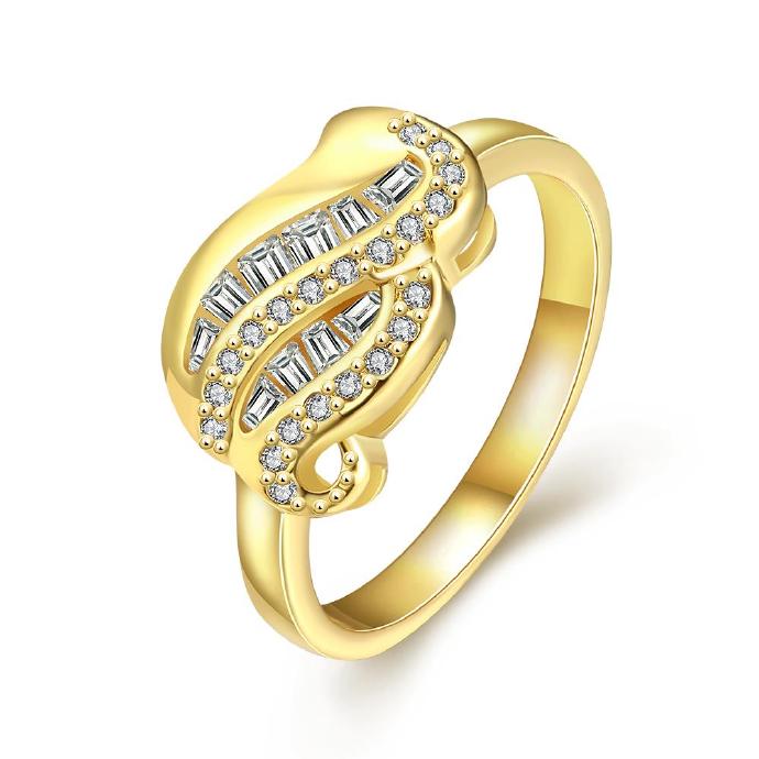 Jenny Jewelry R345-a-8 High Quality Fashion Jewelry White Plated Zircon Ring