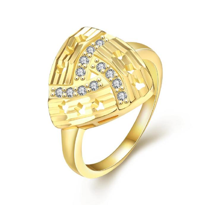 Jenny Jewelry R346-a-8 High Quality Fashion Jewelry White Plated Zircon Ring