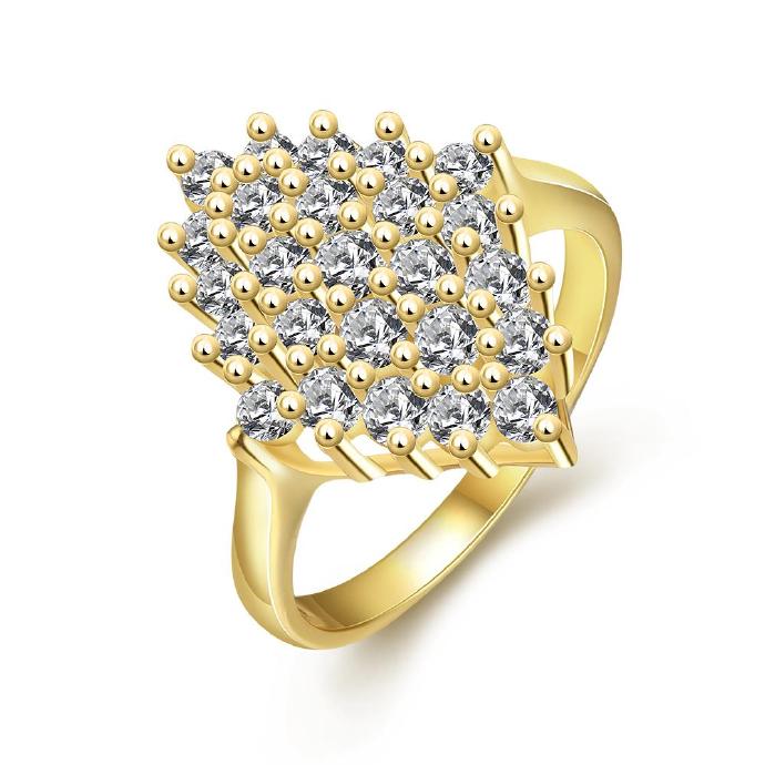 Jenny Jewelry R349-a-8 High Quality Fashion Jewelry White Plated Zircon Ring