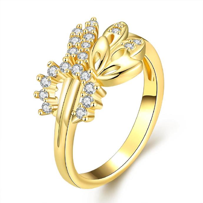 Jenny Jewelry R353-a-8 High Quality Fashion Jewelry White Plated Zircon Ring