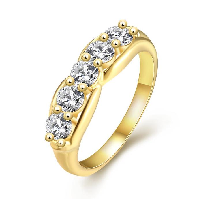Jenny Jewelry R355-a-8 High Quality Fashion Jewelry White Plated Zircon Ring