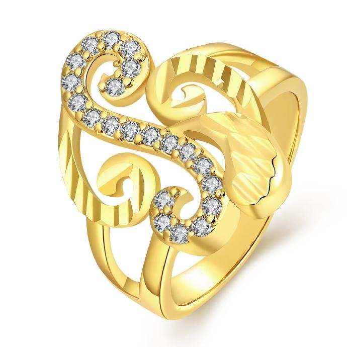 Jenny Jewelry R358-a-8 High Quality Fashion Jewelry White Plated Zircon Ring