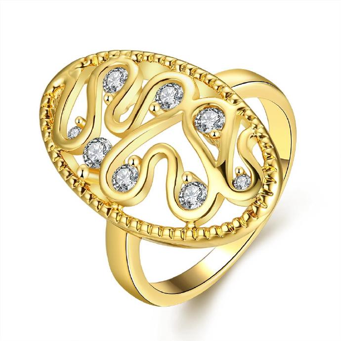 Jenny Jewelry R363-a-8 High Quality Fashion Jewelry White Plated Zircon Ring