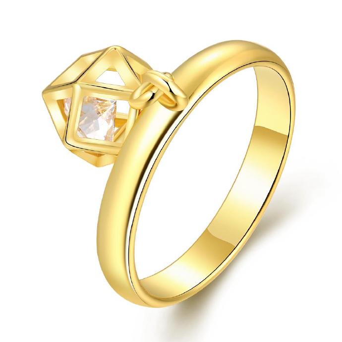 Jenny Jewelry R369-a-8 High Quality Fashion Jewelry White Plated Zircon Ring