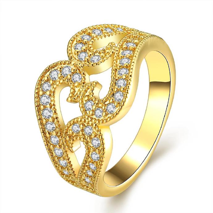 Jenny Jewelry R375-8 High Quality Fashion Jewelry White Plated Zircon Ring