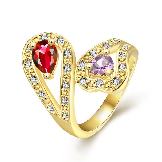 Jenny Jewelry R379-8 High Quality Fashion Jewelry White Plated Zircon Ring