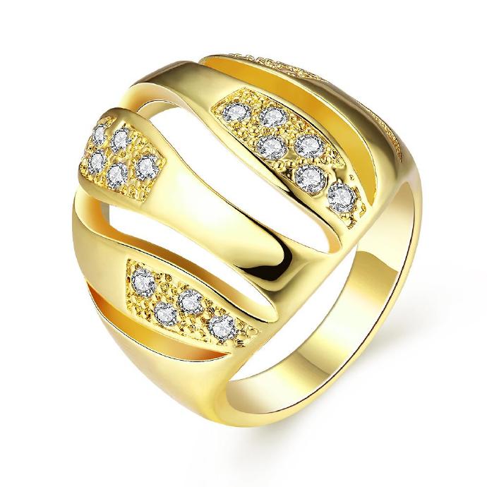 Jenny Jewelry R381-8 High Quality Fashion Jewelry White Plated Zircon Ring