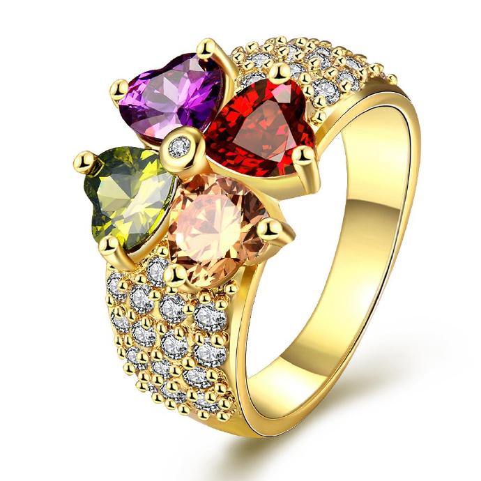 Jenny Jewelry R385-a-8 High Quality Fashion Jewelry White Plated Zircon Ring