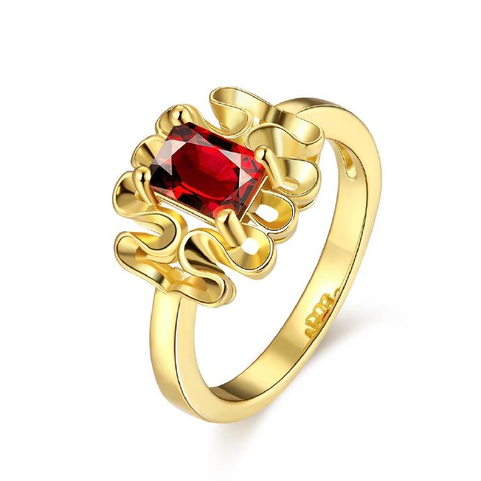 Jenny Jewelry R409-a-8 High Quality Fashion Jewelry White Plated Zircon Ring