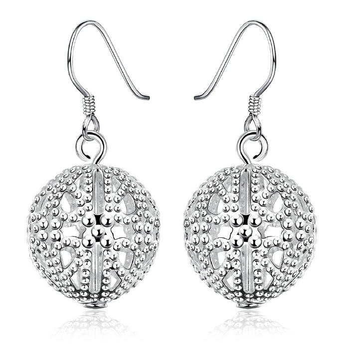 Jenny Jewelry E639 Highly polished silver chandelier Earring