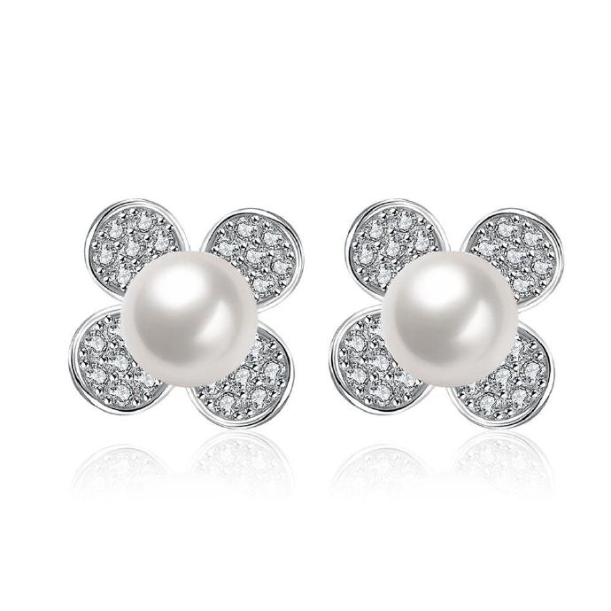 Jenny Jewelry E065 Luxury Trendy Pearl Earring