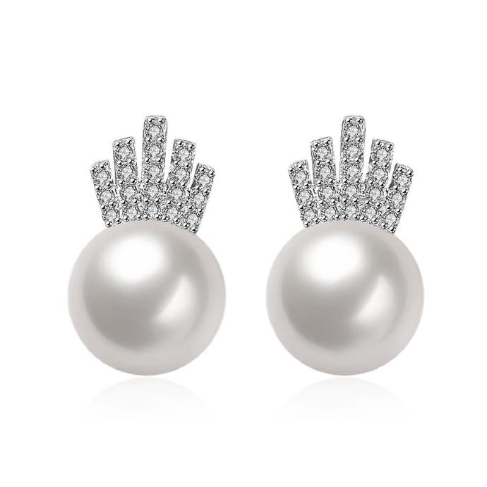 Jenny Jewelry E067 Luxury Trendy Pearl Earring