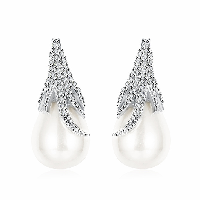 Jenny Jewelry E068 Luxury Trendy Pearl Earring