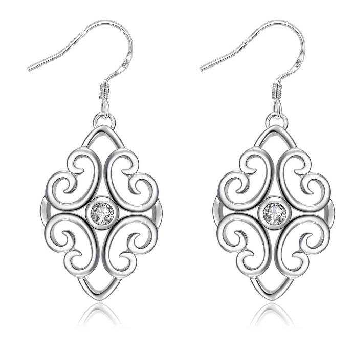 Jenny Jewelry E006 Fashion Style Jewelry Silver Plated Earring