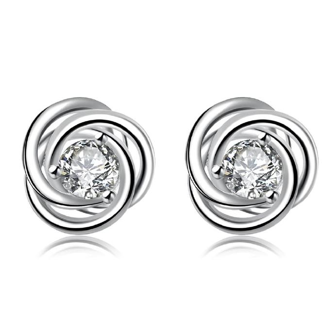 Jenny Jewelry E010 Fashion Style Jewelry Silver Plated Earring
