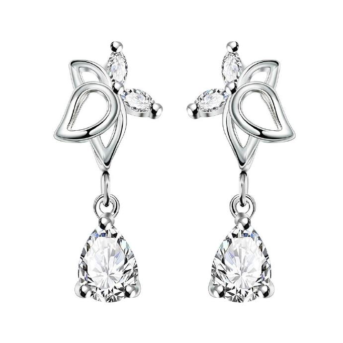 Jenny Jewelry E017-c Fashion Style Jewelry Silver Plated Earring