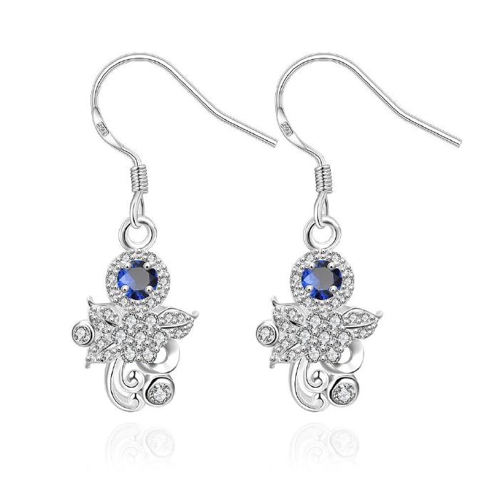 Jenny Jewelry E034-a Fashion Style Jewelry Silver Plated Earring