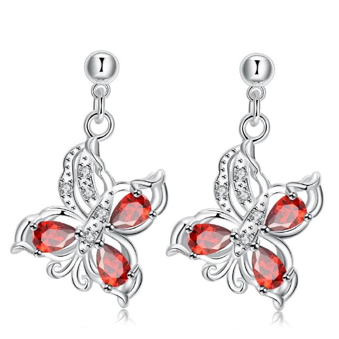 Jenny Jewelry E037-b Fashion Style Jewelry Silver Plated Earring