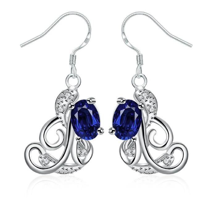 Jenny Jewelry E046-a Fashion Style Jewelry Silver Plated Earring