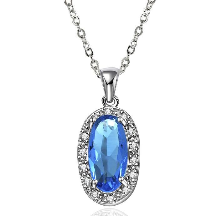 Jenny Jewelry Fvrn002 Fashion High End Platinum Plating Ladies Necklace Crystal Pendant