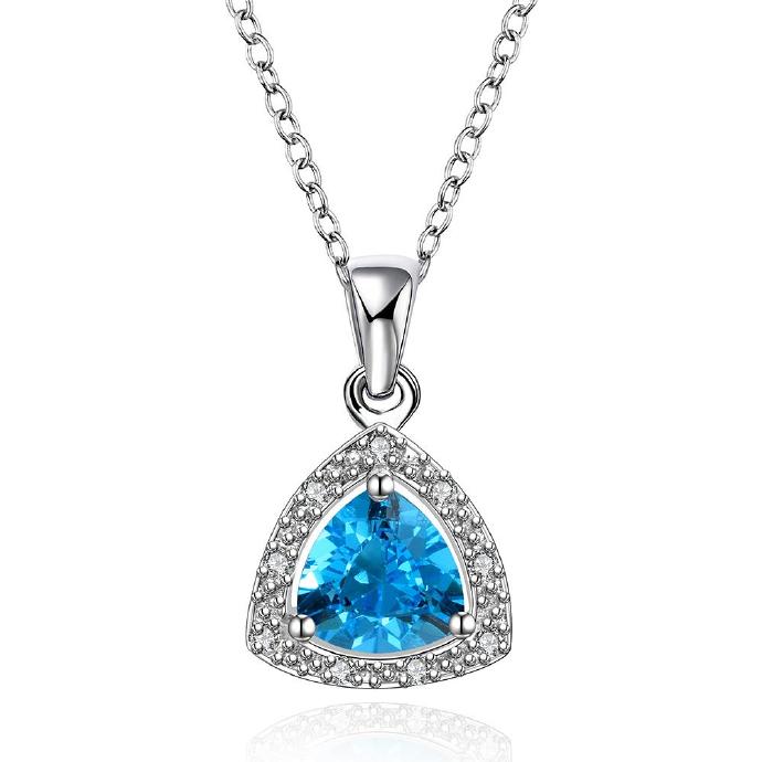 Jenny Jewelry Fvrn005 Fashion High End Platinum Plating Ladies Necklace Crystal Pendant