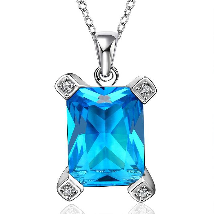 Jenny Jewelry Fvrn023 Fashion High End Platinum Plating Ladies Necklace Crystal Pendant